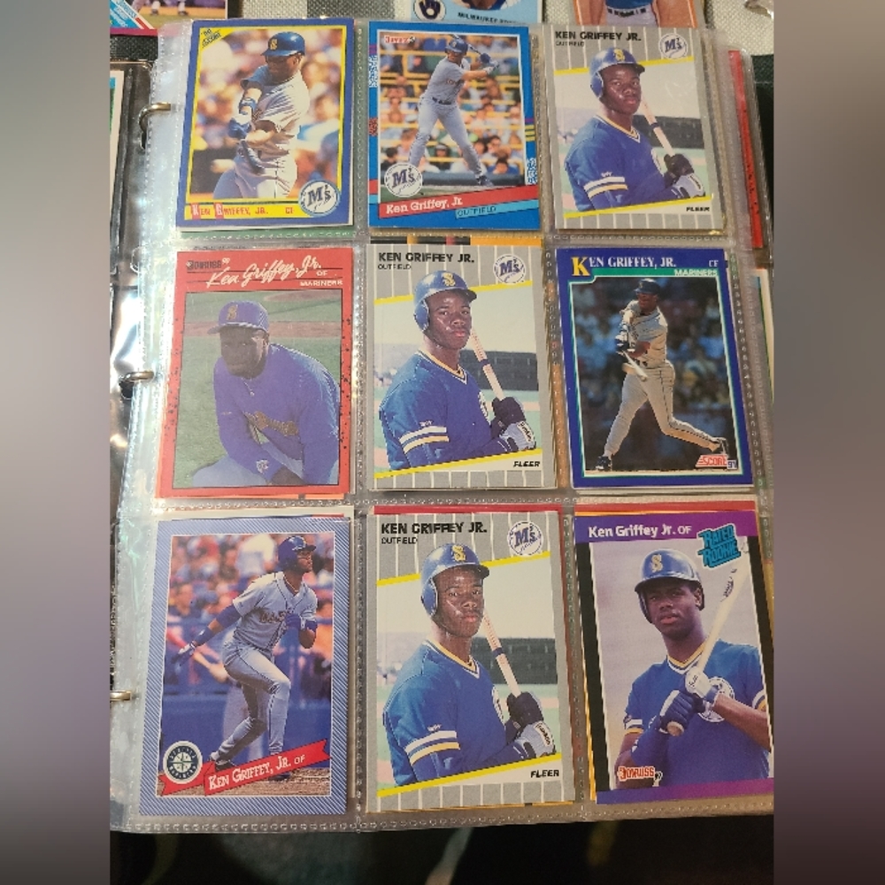 Ken Griffey Sr. And Ken Griffey Jr. Baseball cards